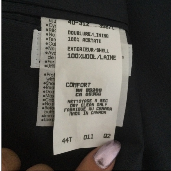 Giorgio Sappini Italy Casual Wool Sport Blazer Jacket 44T Tall - Picture 10 of 15